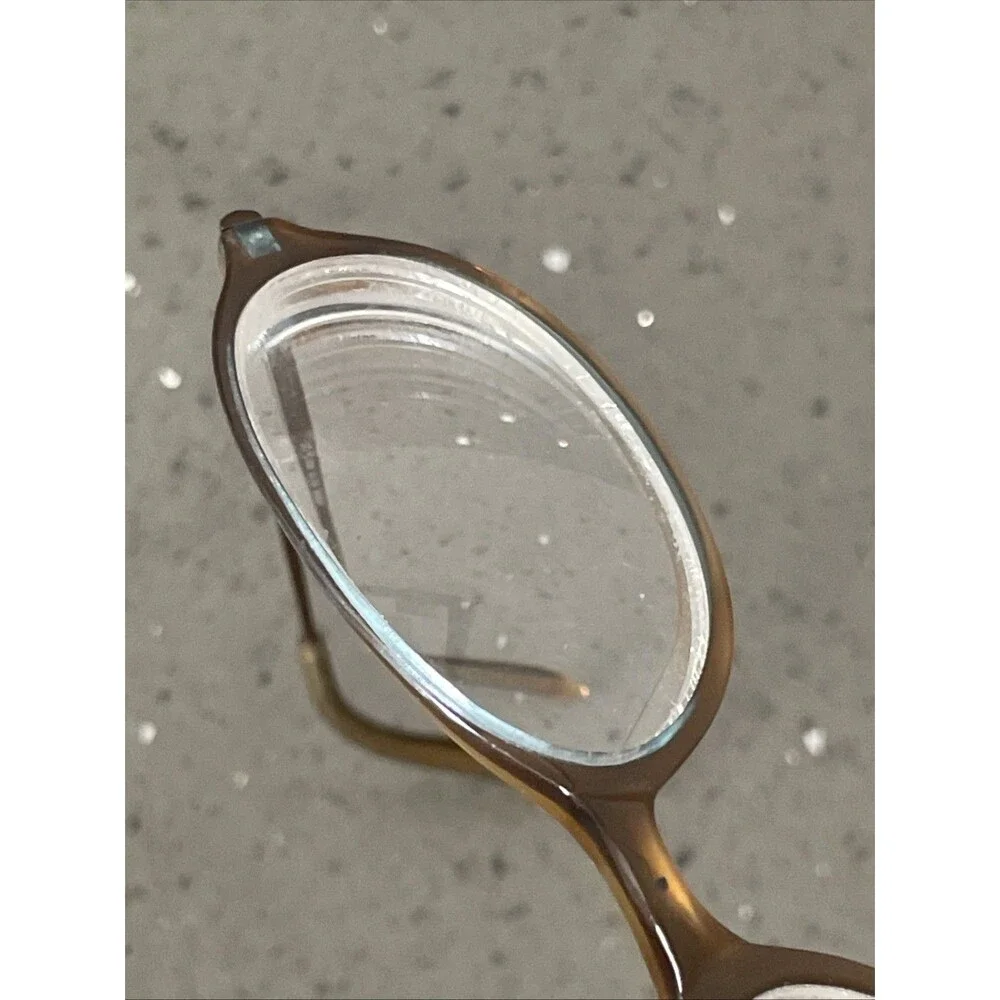 Anne Klein Brown Aqua Oval Eyeglasses FRAMES ONLY AK8026 K5170 48-17-135